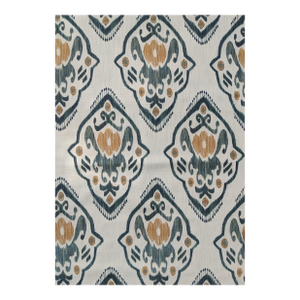 Fabricut Dreamer Ikat Aegean Performance Fabric- 5 Yards