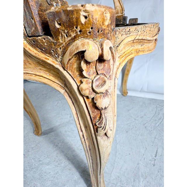 Mid 19th Century Set of 4 Louis XV Style Dining Chair Frames For Sale - Image 11 of 12
