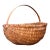 Vintage Handwoven Shaker Rattan Basket For Sale