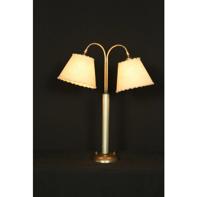 Charming restored original. Dorthy Draper influence table lamp. This lamp is simple in style. Restored woven fiberglass...