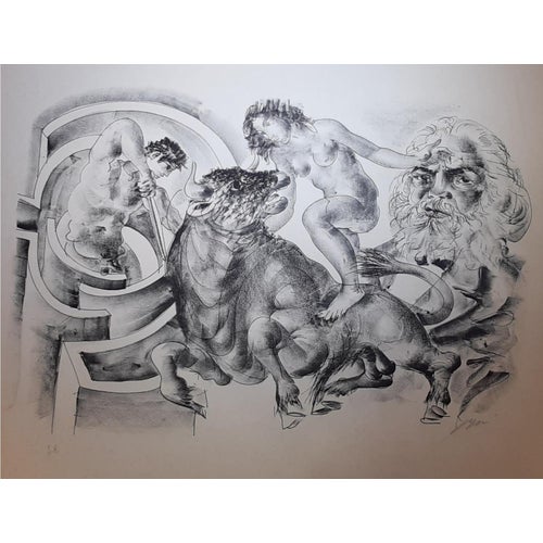 Hans Erni, Le Taureau, 1970s, Lithograph For Sale