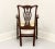 Late 20th Century Solid Mahogany Straight Leg Chippendale Armchair For Sale - Image 4 of 9