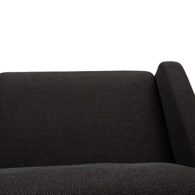 Conseta Fabric Chrome Three-Seater Anthracite Sofa from COR, Set of 2 For Sale - Image 6 of 13
