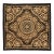 Hand Knotted Black and Gold Rug. 8'x 7'10" For Sale