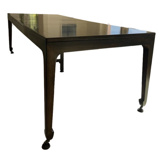 1960s Attributed to Michael Taylor for Baker Pagoda-Style Extension Dining Table For Sale