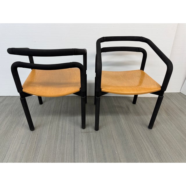 Metropolitan Furniture Brian Kane for Metropolitan Rubber Lounge Armchairs, Pair For Sale - Image 4 of 12