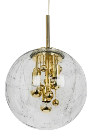 Large Big Ball Pendant from Doria, Germany, 1970s