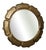 Italian Murano Gold Art Glass and Brass Wall Mirror, 2000 For Sale