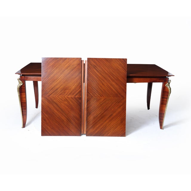 French Art Deco Rosewood Dining Table, 1925 For Sale - Image 4 of 18