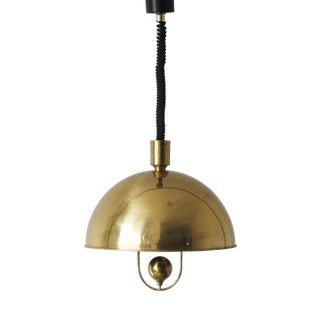 German Ceiling Lamp in Brass by Florian Schulz, 1970s For Sale