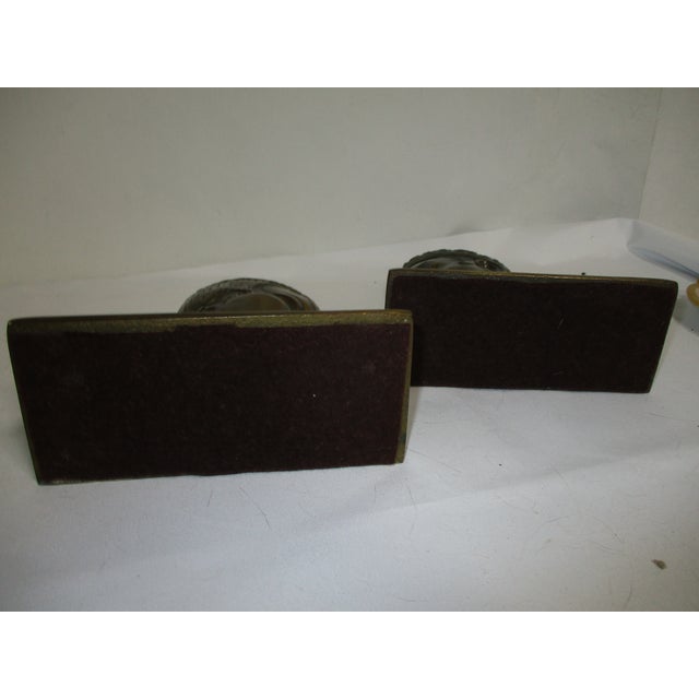 Vintage Asian Brass Bookends - Pair For Sale - Image 10 of 12