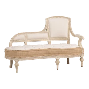 Swedish Gustavian Period Méridienne / Chaise in Original Paint, 18th Century