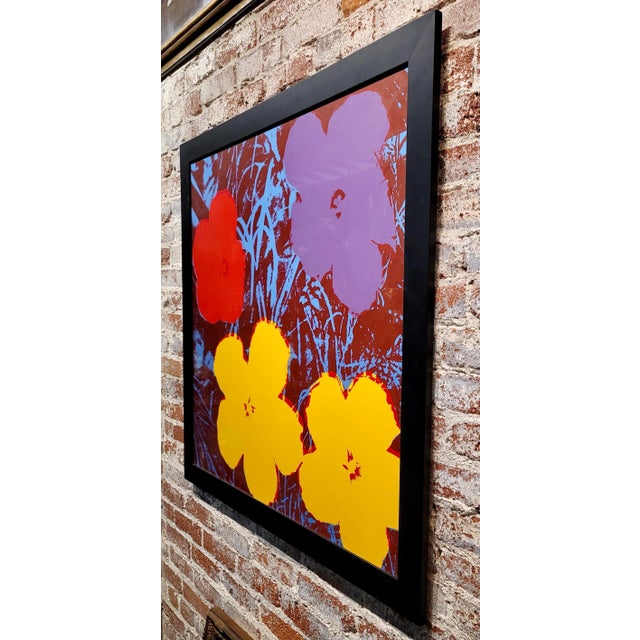 1970s Vintage Andy Warhol Flower Screenprint by Sunday B. Morning For Sale - Image 5 of 7