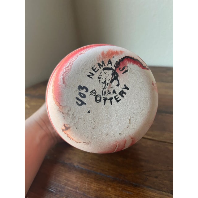 Ceramic Nemadji Pottery Vase 7” For Sale - Image 7 of 9