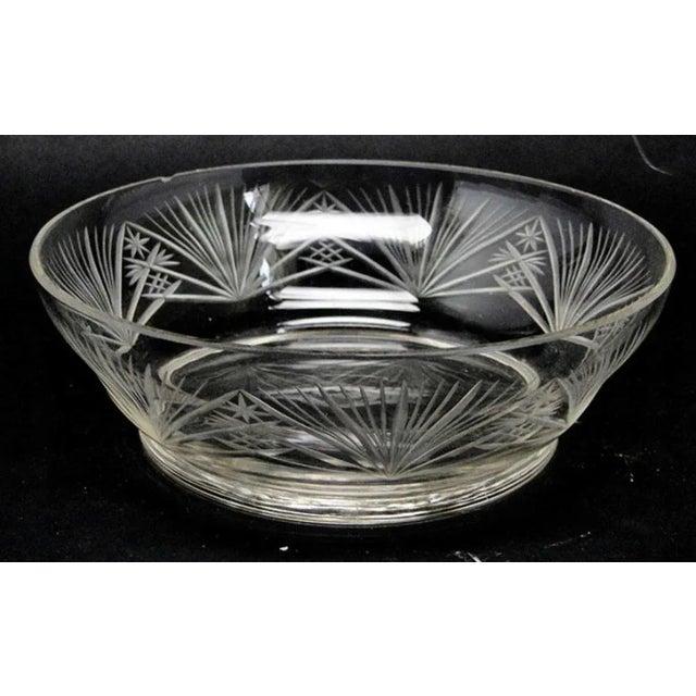 Art Deco German Crystal Bowls, 1930s, Set of 2 For Sale - Image 8 of 9