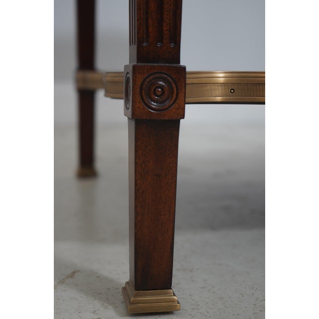 Brown Pair Theodore Alexander 5005-392 Mahogany 1 Drawer Lamp Tables For Sale - Image 8 of 18