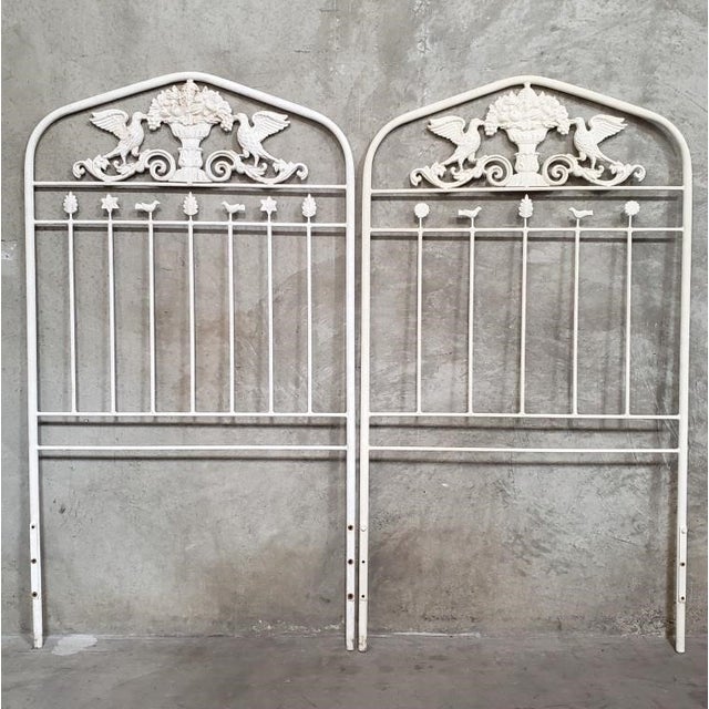 Gorgeous Bed Frames in Good Vintage Condition. Solid and Firm. Wear is usual for their age. Please study the photos and...