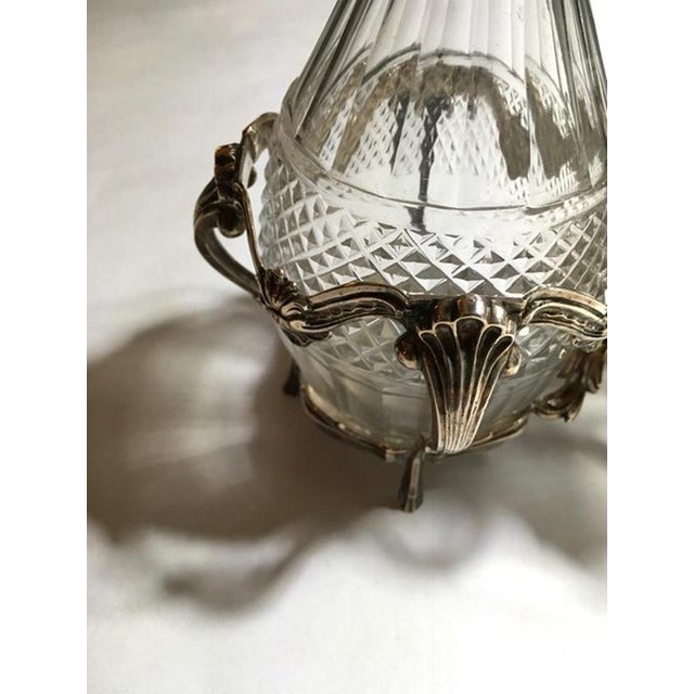 George IV Silver Cruet Service Set with Two Cut Glass Bottles, London, 1750s, Set of 3 For Sale - Image 4 of 18