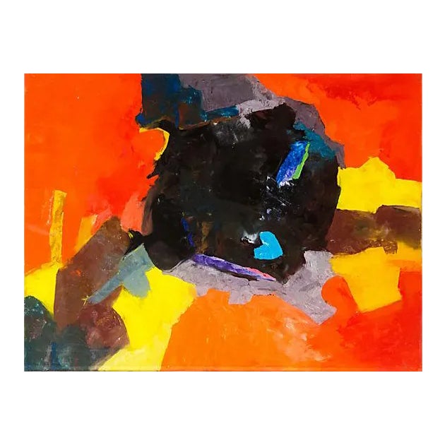 'Blue Heart Rock' by Isabel Tavernetti, 1972, California Woman Artist, Carmel Art Association For Sale