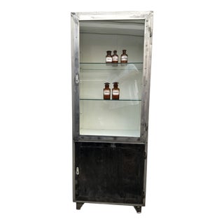Vintage German Steel Medical Cabinet, 1960s For Sale