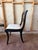 Set of 6 Vintage Regency Chinoiserie Style Black Painted Dining Chairs For Sale - Image 14 of 18