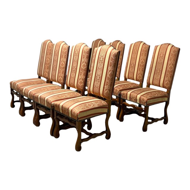 Set of 8 Attributed to Ralph Lauren Louis XIV Dining Chairs For Sale