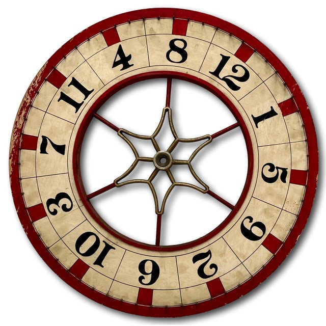 A Really is a Great Looking & Very Decorative Authentic American Game of Chance Gaming Wheel - "Wheel of Fortune". Circa...