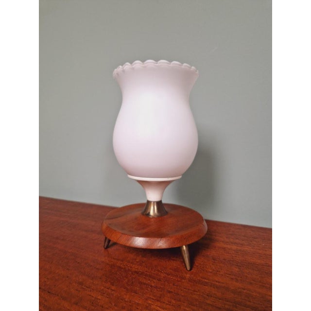 Opaline Glass Tripoid Table Lamp, 1960s For Sale - Image 16 of 17