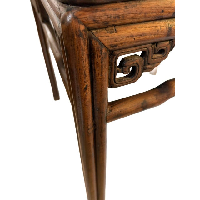 Chinese Antique Peach Wood Square Table in Ming Dynasty Style For Sale - Image 10 of 11