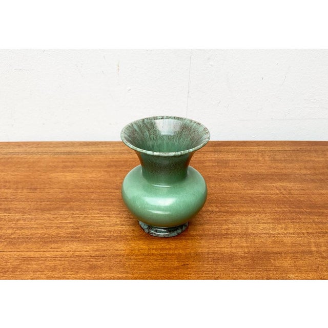 Art Deco German Ceramic Vase from Jasba, 1940s For Sale - Image 9 of 16