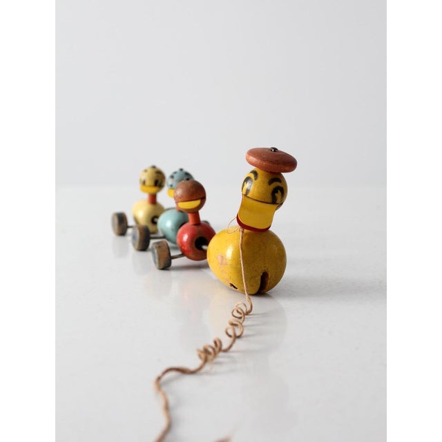 Vintage 1950s Fisher Price Quacky Family Pull Toy For Sale - Image 9 of 9