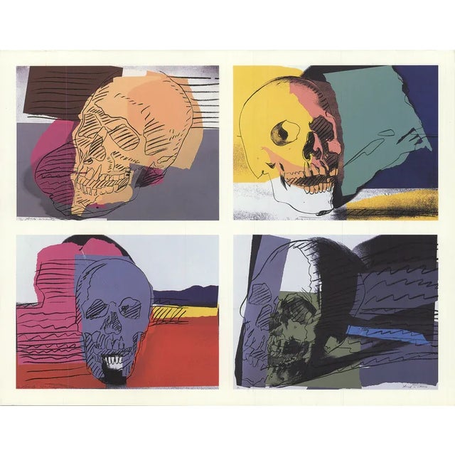 Pop Art 1998 Andy Warhol 'Skulls, 1990' Offset Lithograph For Sale - Image 3 of 9