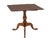 American Walnut Tripod Table, 19th century, with square tilt top. Top tilted: 51.25" H x 45.5" W x 46" D; top down: 27.25"...
