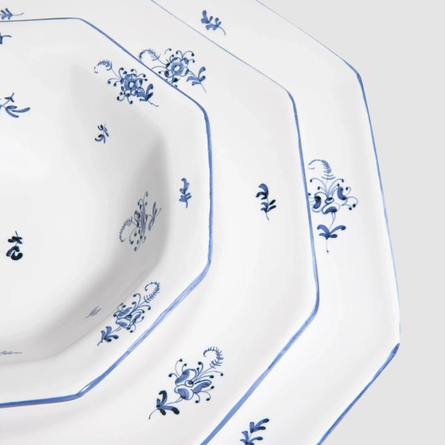 Ceramic ZdG Brindille Bowls, Bleu Moustiers - Set of 2 For Sale - Image 7 of 9