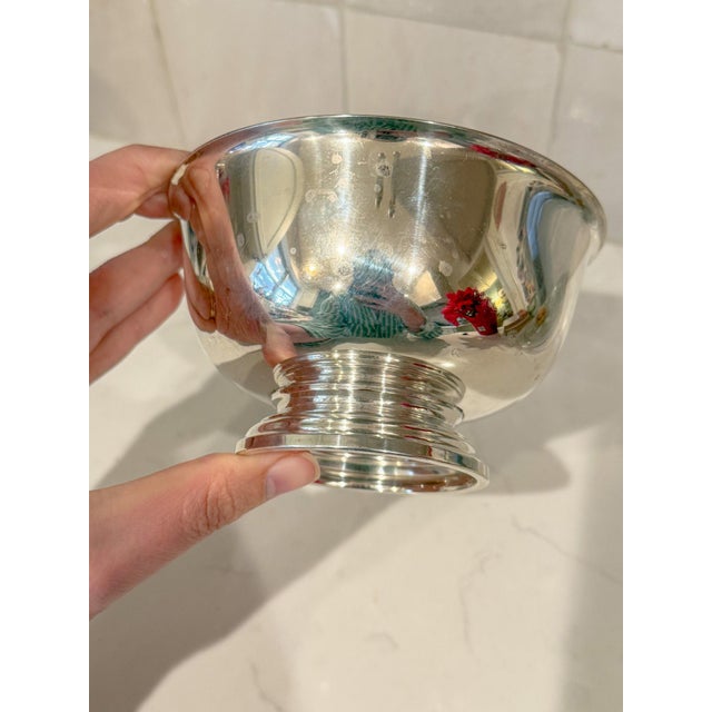 Gorham Silver Co. Sterling Silver Gorham Paul Revere Reproduction Bowl For Sale - Image 4 of 8