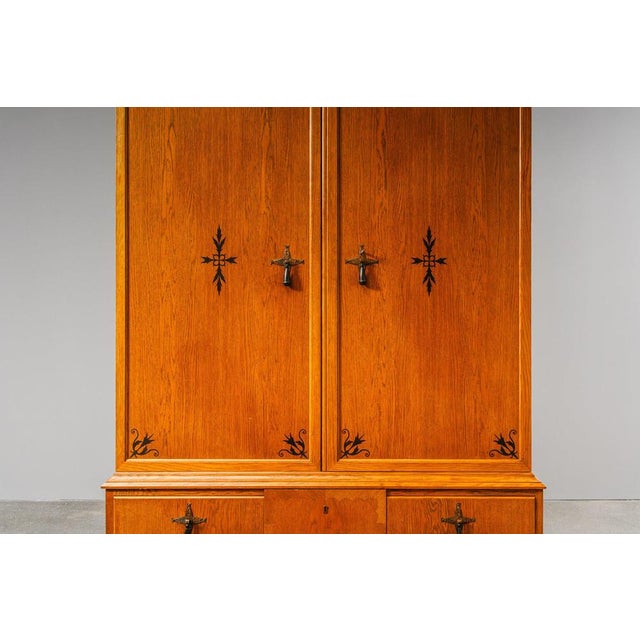 Art Nouveau Linen Wardrobe For Sale - Image 11 of 18