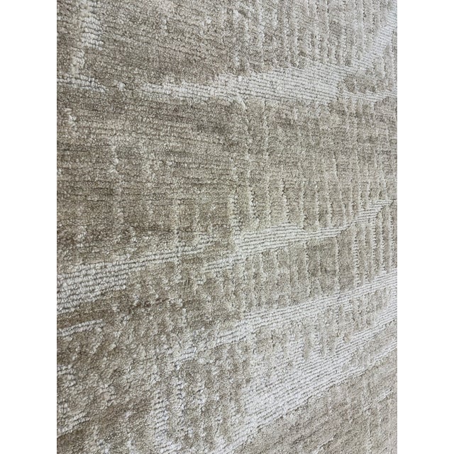 Rh Restoration Hardware Strati Hand-Knotted Wool Rug — 10' × 14' Sand | Himalayan Highland Wool | High-Low Textural Design For Sale - Image 18 of 18
