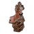 1900 - 1909 Georges Van Der Straeten, Art Nouveau Acting Coy Bust, 1900, Bronze For Sale - Image 5 of 10
