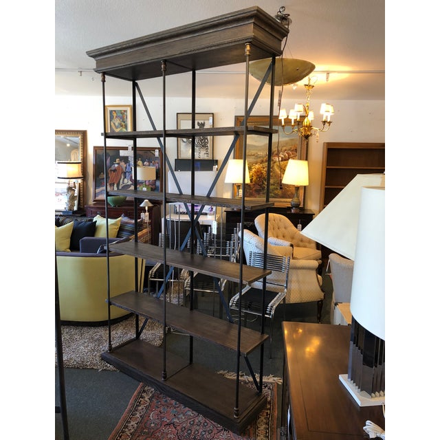 Restoration Hardware Parisian Cornice Double Shelving Chairish