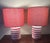 Add a chic pop of color to your space with this stylish set of two Kate Spade ceramic table lamps. Featuring a sleek...