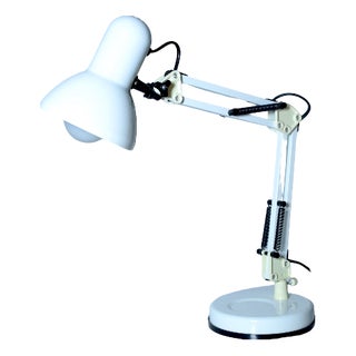 Vintage Architectural White Desk Lamp, Germany, 1990s For Sale