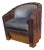 1970s Deco Style Swivel Tub Arm Chair in Macassar Ebony For Sale