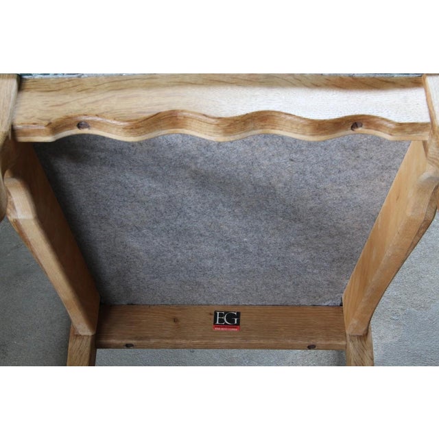 Vintage Danish Highback Razorblade Chairs in Light Oak by Kjærnulf, 1960s, Set of 6 For Sale - Image 13 of 18