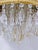 1950's Italian Brass Upside Down Layered Chandelier For Sale In New York - Image 6 of 11