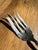 Art Nouveau Antique Silver-Plate Art Nouveau "La Vigne" Decorative Meat Serving Fork -1908 For Sale - Image 3 of 7