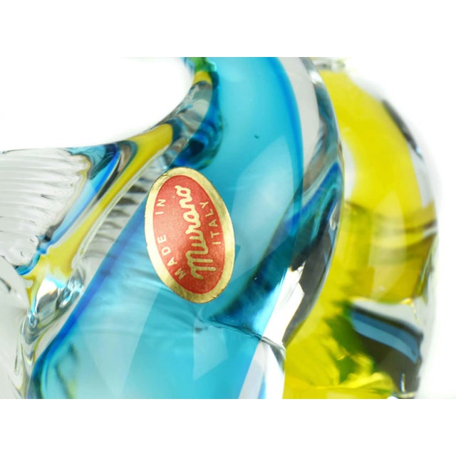 Mid 20th Century Hand Blown Murano 2 Duck Birds on a Base For Sale - Image 9 of 9