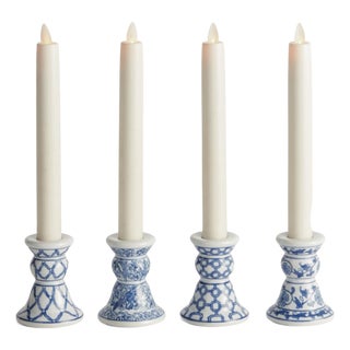 Barclay Butera Dynasty Mini Taper Holders, Set Of 4 For Sale