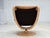 Scandinavian Swivel Armchair in Leather and Bentwood, 1980s For Sale - Image 10 of 18