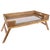 Coastal Artifacts Rattan Breakfast Tray/Table in Honey Brown with Glass For Sale - Image 3 of 5