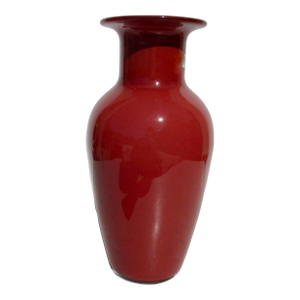 Barovier & Toso Red Vase Late 80s